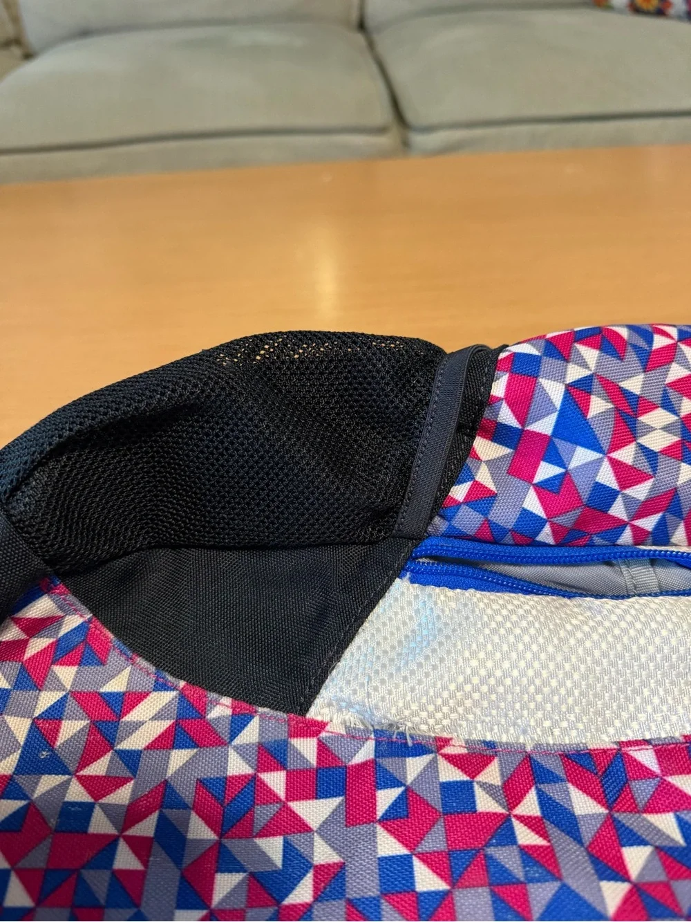 Under Armour Blue Pink Geometric Sport Backpack